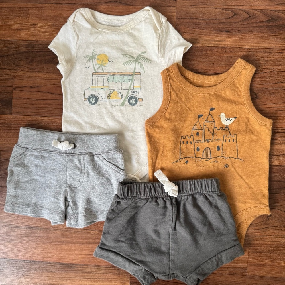 Little Co. • Carter’s | 4 Piece Mix & Match Outfit Set
